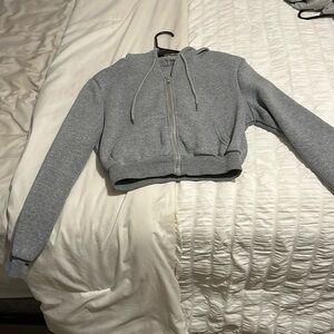 shein cropped zip up
